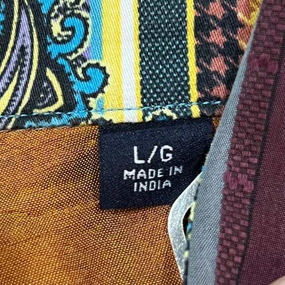 Robert Graham Multicolor Long Sleeve Bright Loud Colorful Dress Shirt Mens Large - Picture 7 of 10